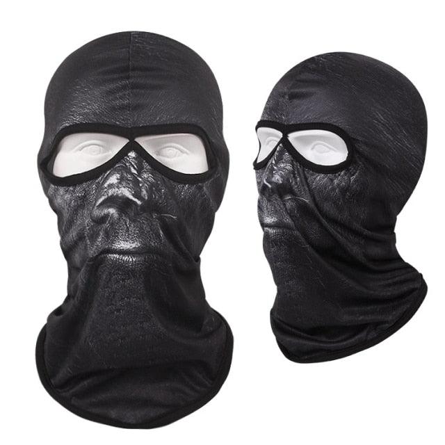 Double Eye Hole Animal Head Hat Horror Role-Playing Full Face Mask Riding Hunting Balaclava Sweat-Absorbent And Breathable Scarf Dustproof Headgear Unisex Cycling Equipment Racing Breather Mask Tactical Airsoft Cap Scarf Mask Ski Hat Spring Summer For Men Stevvex