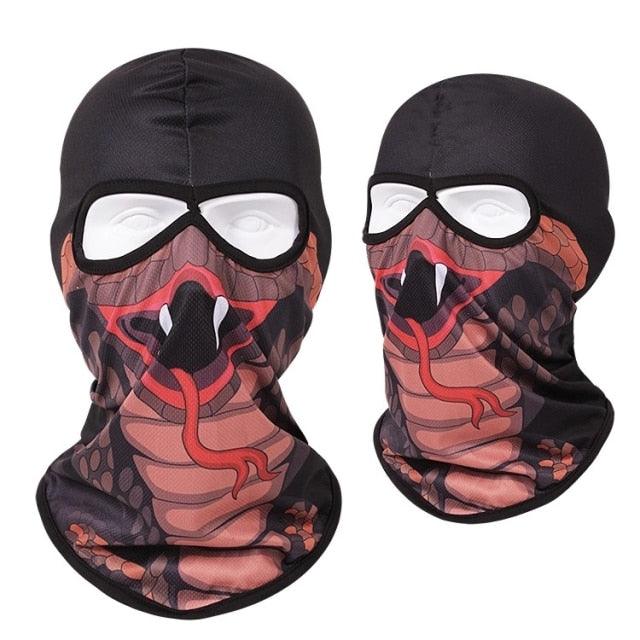 Double Eye Hole Animal Head Hat Horror Role-Playing Full Face Mask Riding Hunting Balaclava Sweat-Absorbent And Breathable Scarf Dustproof Headgear Unisex Cycling Equipment Racing Breather Mask Tactical Airsoft Cap Scarf Mask Ski Hat Spring Summer For Men Stevvex