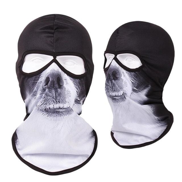 Double Eye Hole Animal Head Hat Horror Role-Playing Full Face Mask Riding Hunting Balaclava Sweat-Absorbent And Breathable Scarf Dustproof Headgear Unisex Cycling Equipment Racing Breather Mask Tactical Airsoft Cap Scarf Mask Ski Hat Spring Summer For Men Stevvex