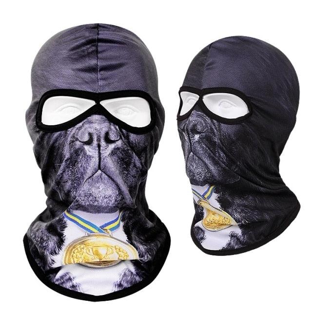 Double Eye Hole Animal Head Hat Horror Role-Playing Full Face Mask Riding Hunting Balaclava Sweat-Absorbent And Breathable Scarf Dustproof Headgear Unisex Cycling Equipment Racing Breather Mask Tactical Airsoft Cap Scarf Mask Ski Hat Spring Summer For Men Stevvex
