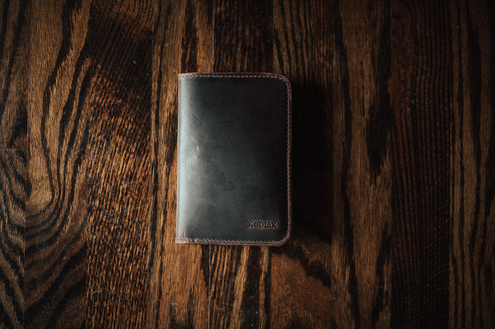 Buffalo Leather Passport Wallet Kodiak Leather