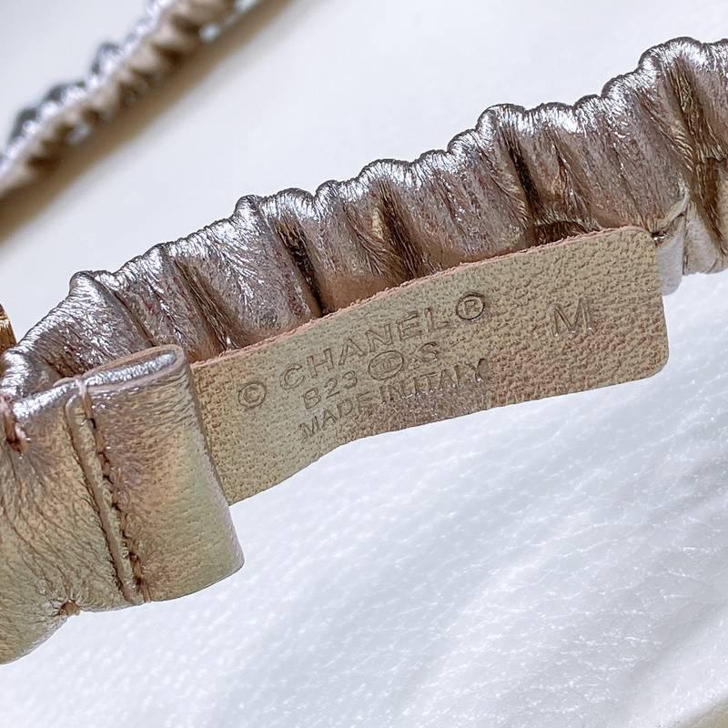 Chanel Women Logo Banding Belt 'Golden' Banlieue91