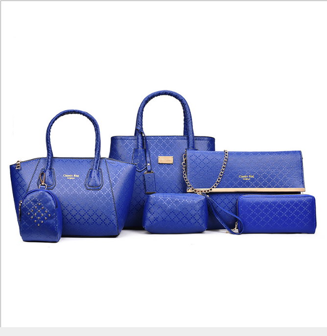 6-Piece Mother-Daughter Bag Set with Designer Handbags Pi-Mart