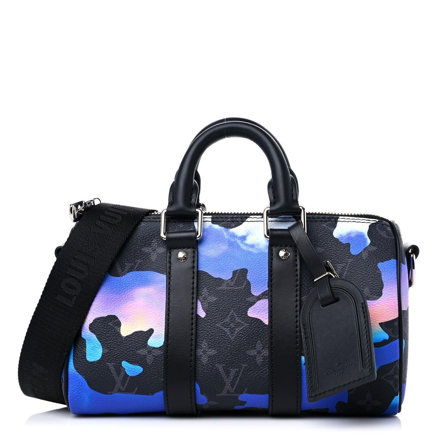 Louis Vuitton Monogram Eclipse LV Graffiti Keepall Bandouliere 25 Banlieue91