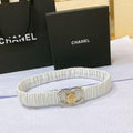 Chanel Leather Women’s Belt 'White' Banlieue91
