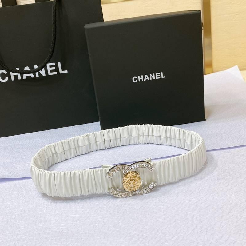 Chanel Leather Women’s Belt 'White' Banlieue91