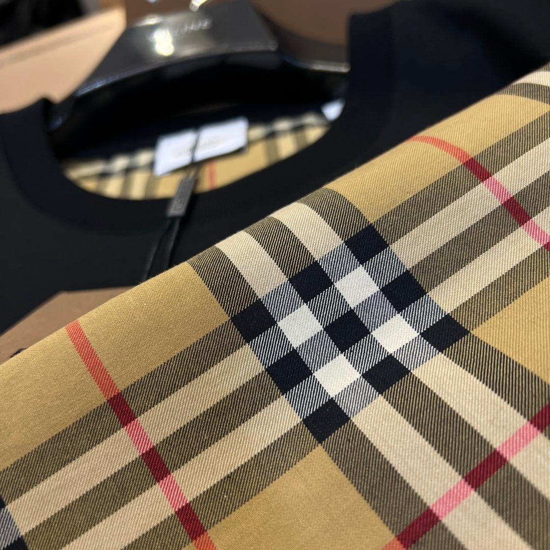 Burberry T-Shirt Without Collar 'Black & Beige' Banlieue91