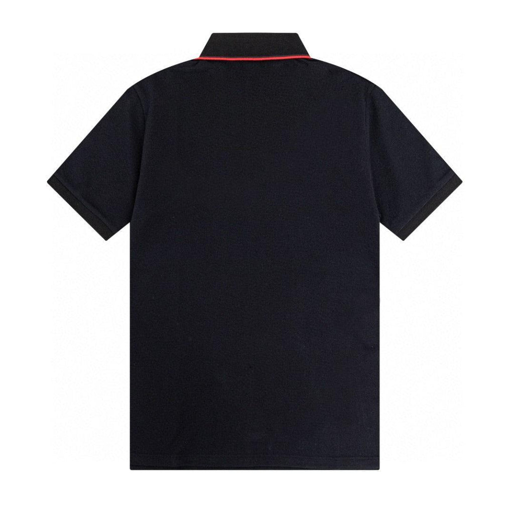 Burberry Black T-Shirt With Collar Banlieue91