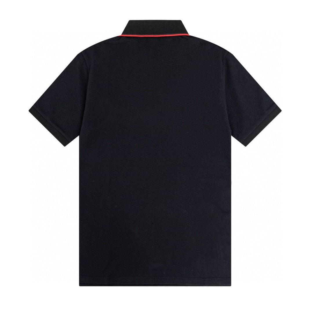 Burberry Black T-Shirt With Collar Banlieue91