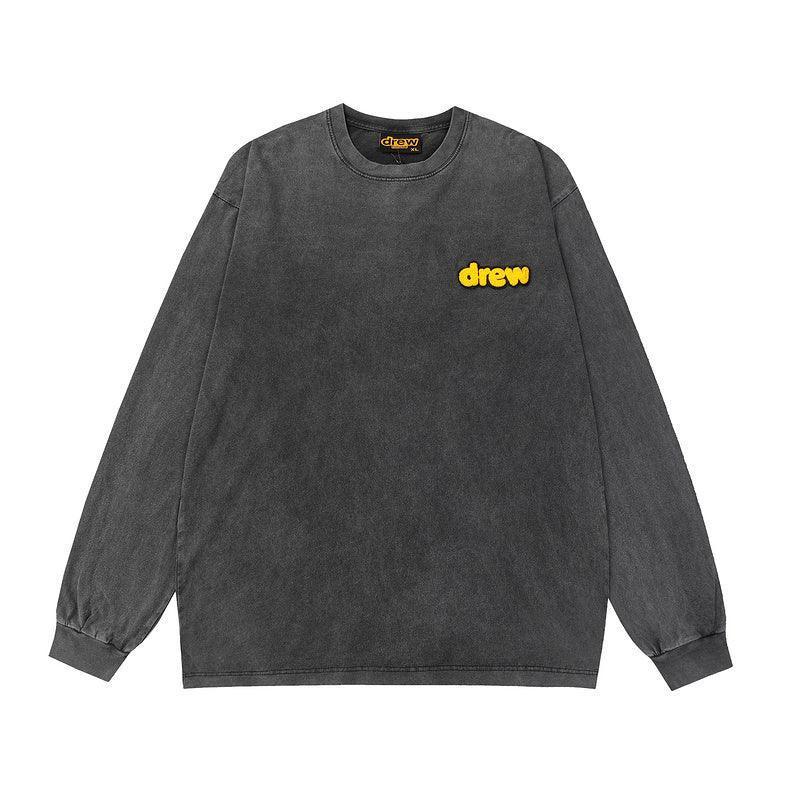 Drew House Secret Smiling Face Alphabet Long Sleeves 'Grey' Banlieue91