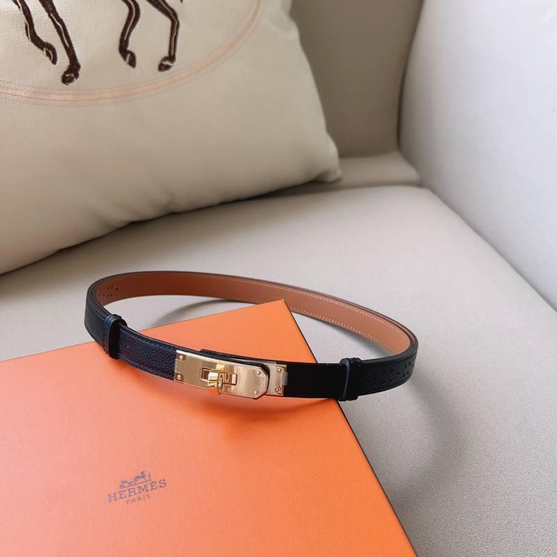 Hermes Men Gold Buckle Belt 'Black' Banlieue91