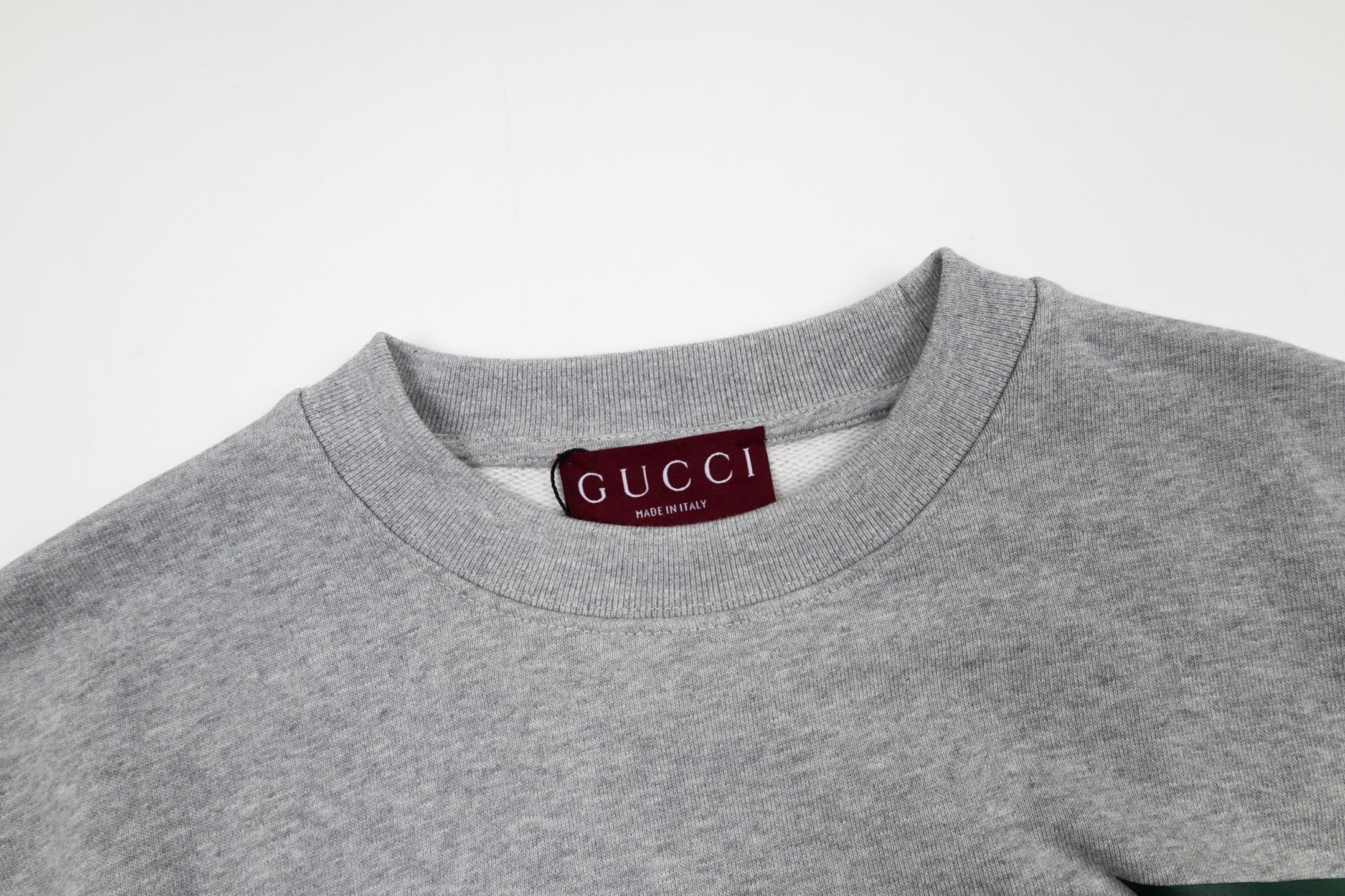 GUCCI Gray Cotton Jersey Sweatshirt New & Authentic