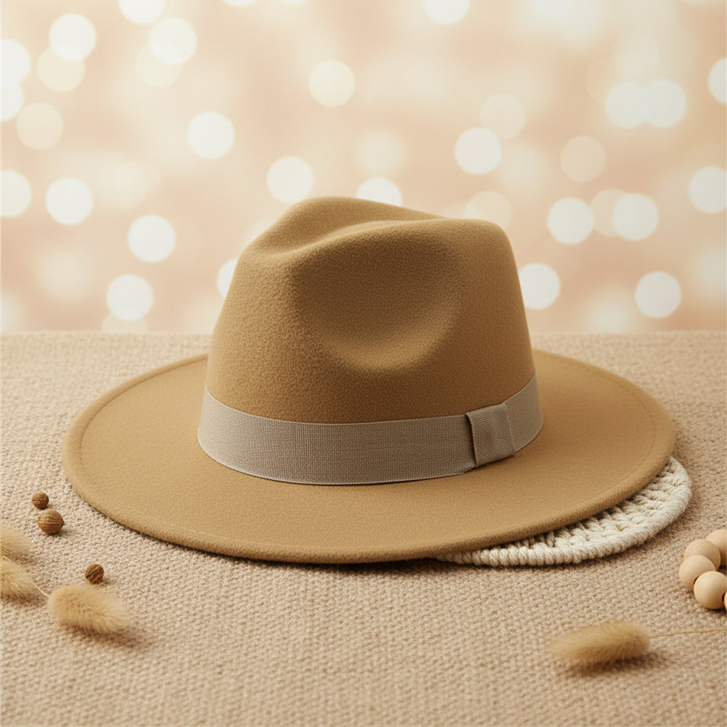 Wide Brim Bell Crown Wool Hat – Unisex Sun & Warmth Hat FitiqueFit