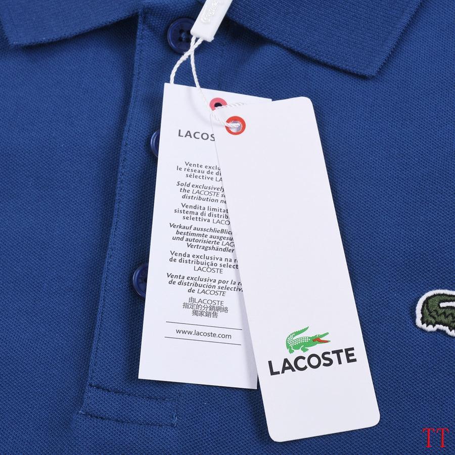 Lacoste Blue T-Shirt with Collar Banlieue91
