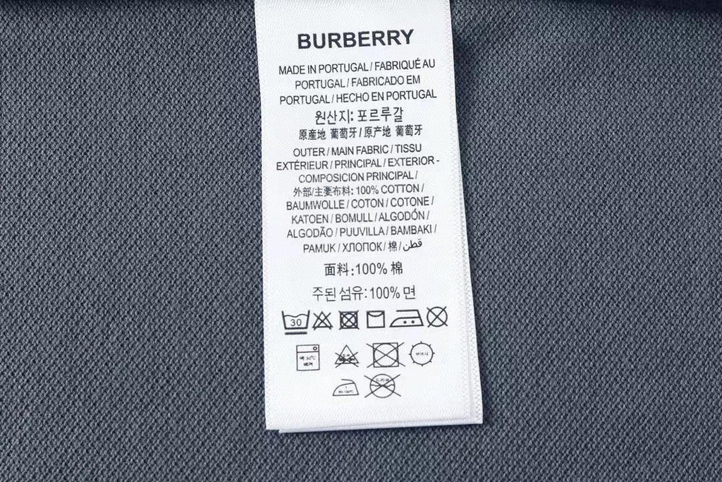 Burberry Dark Grey T-Shirt With Collar Banlieue91