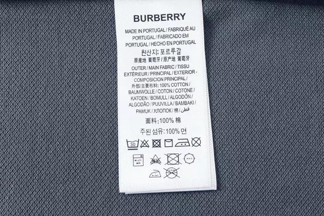 Burberry Dark Grey T-Shirt With Collar Banlieue91