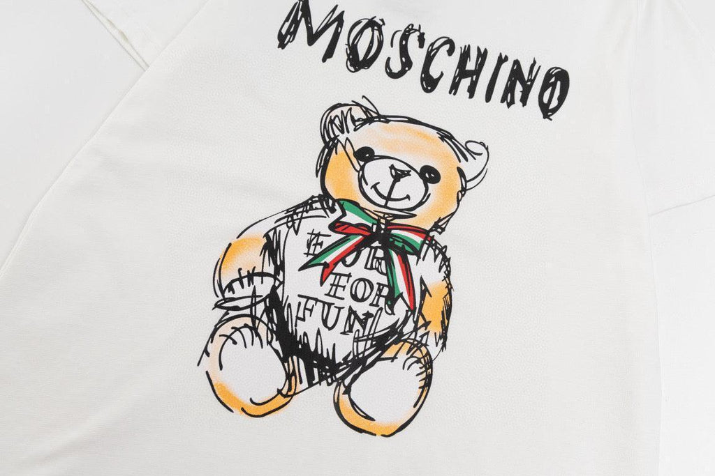 Moschino Teddy Bear T-Shirt Without Collar 'White' Banlieue91