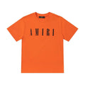 Amiri Orange T-Shirt Without Collar Banlieue91