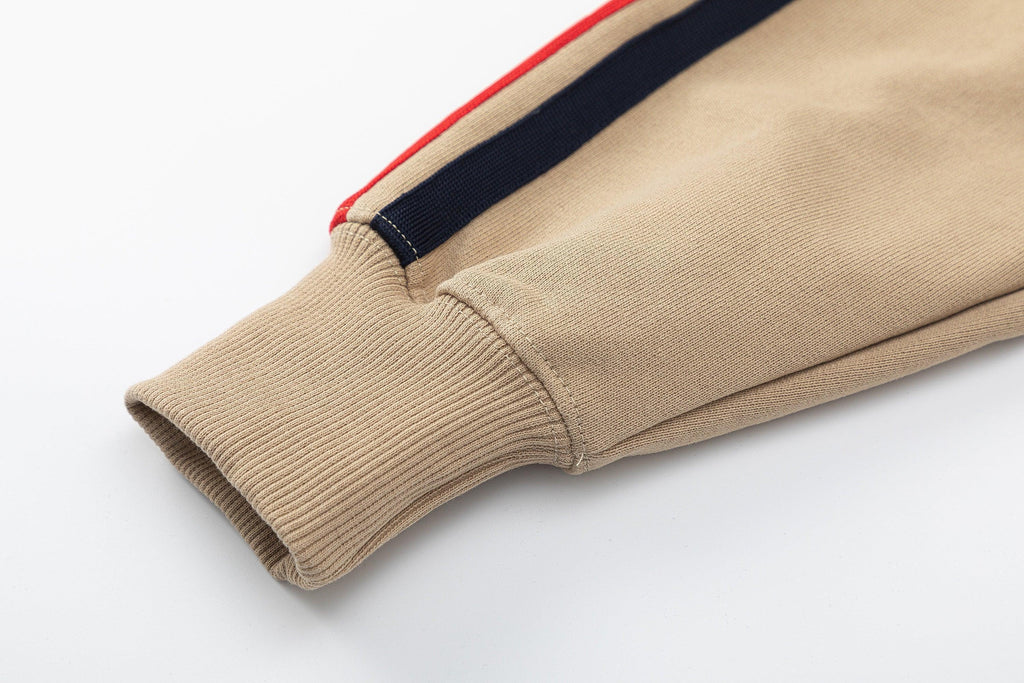 GUCCI Stripe-detail Gg Hoodie In Paste Banlieue91
