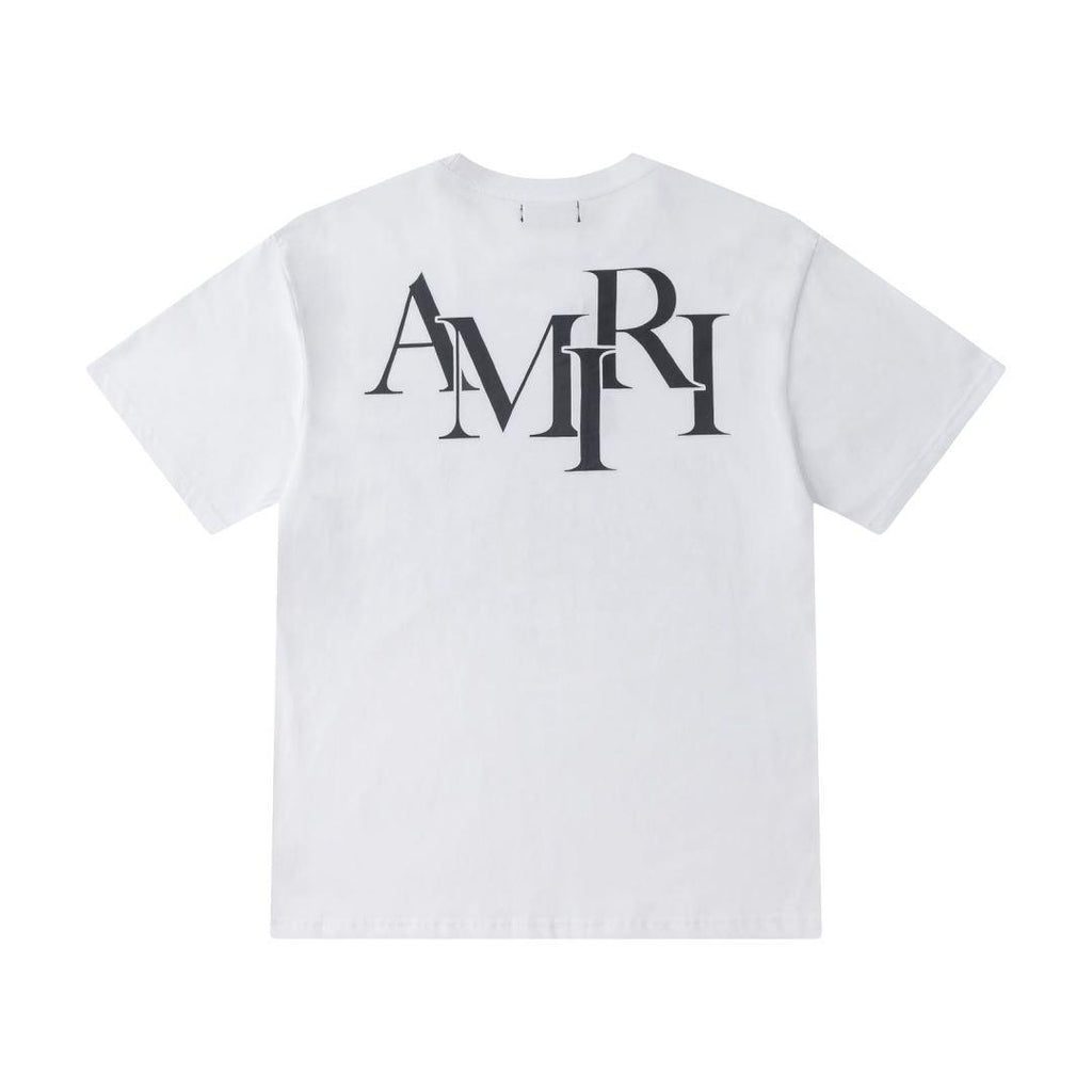 Amiri White T-Shirt Without Collar Banlieue91