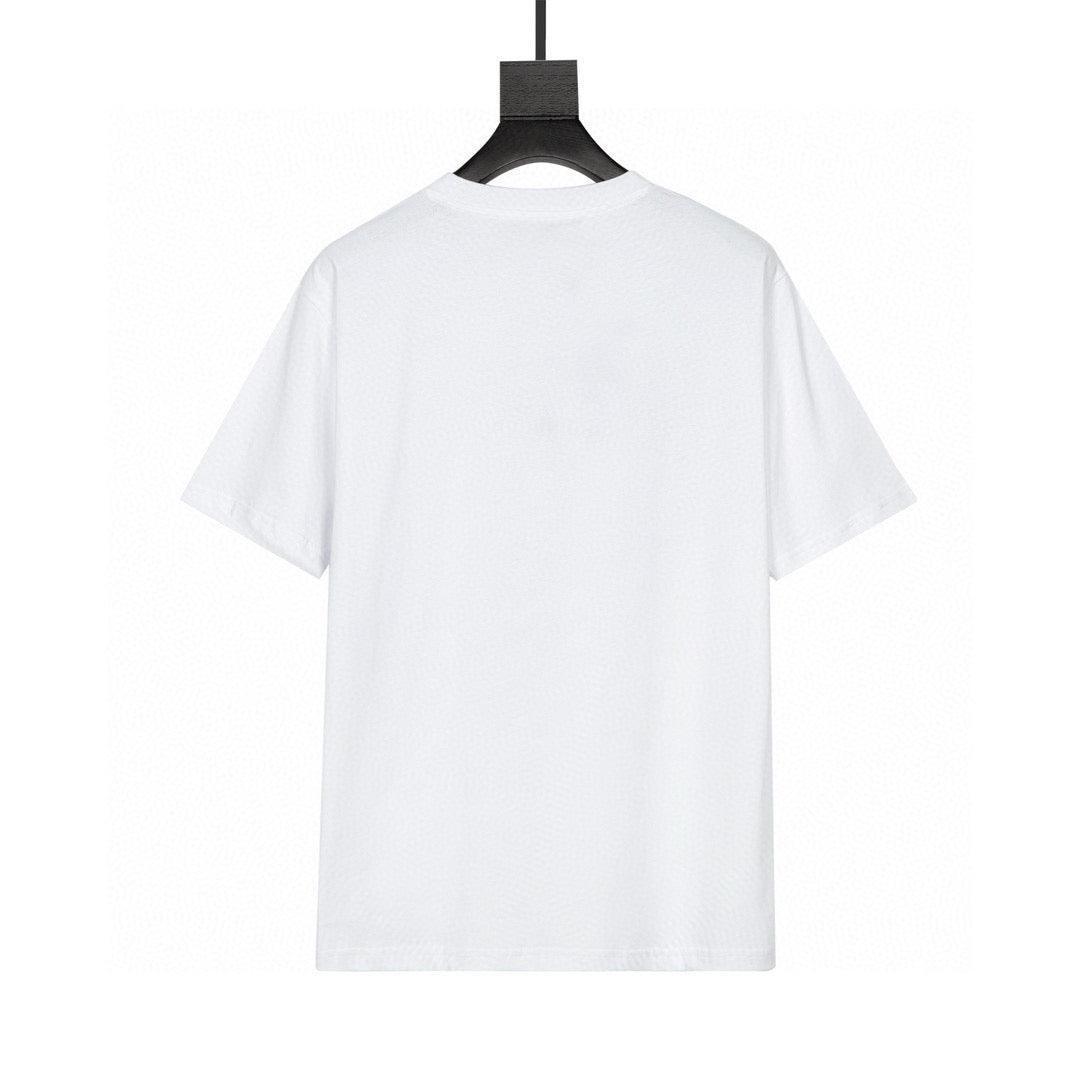 Burberry T-Shirt Without Collar 'White & Beige' Banlieue91