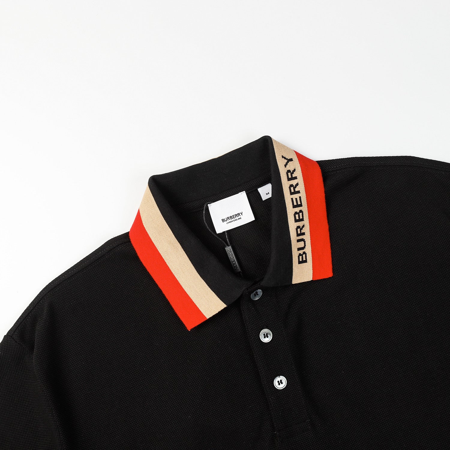 Burberry Logo Detail Cotton Piqué Polo Shirt Banlieue91