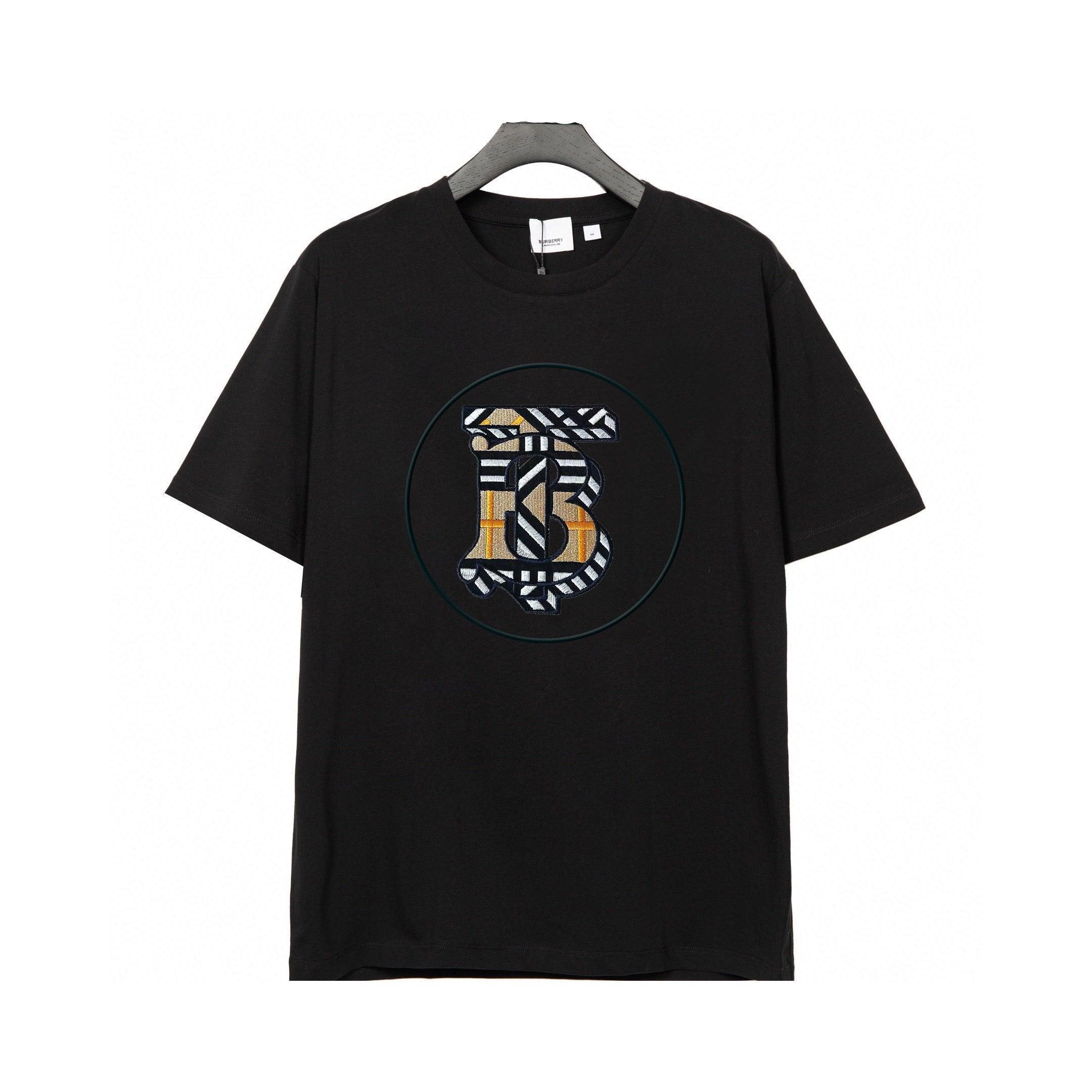 Burberry T-Shirt Without Collar 'Black & Beige' Banlieue91