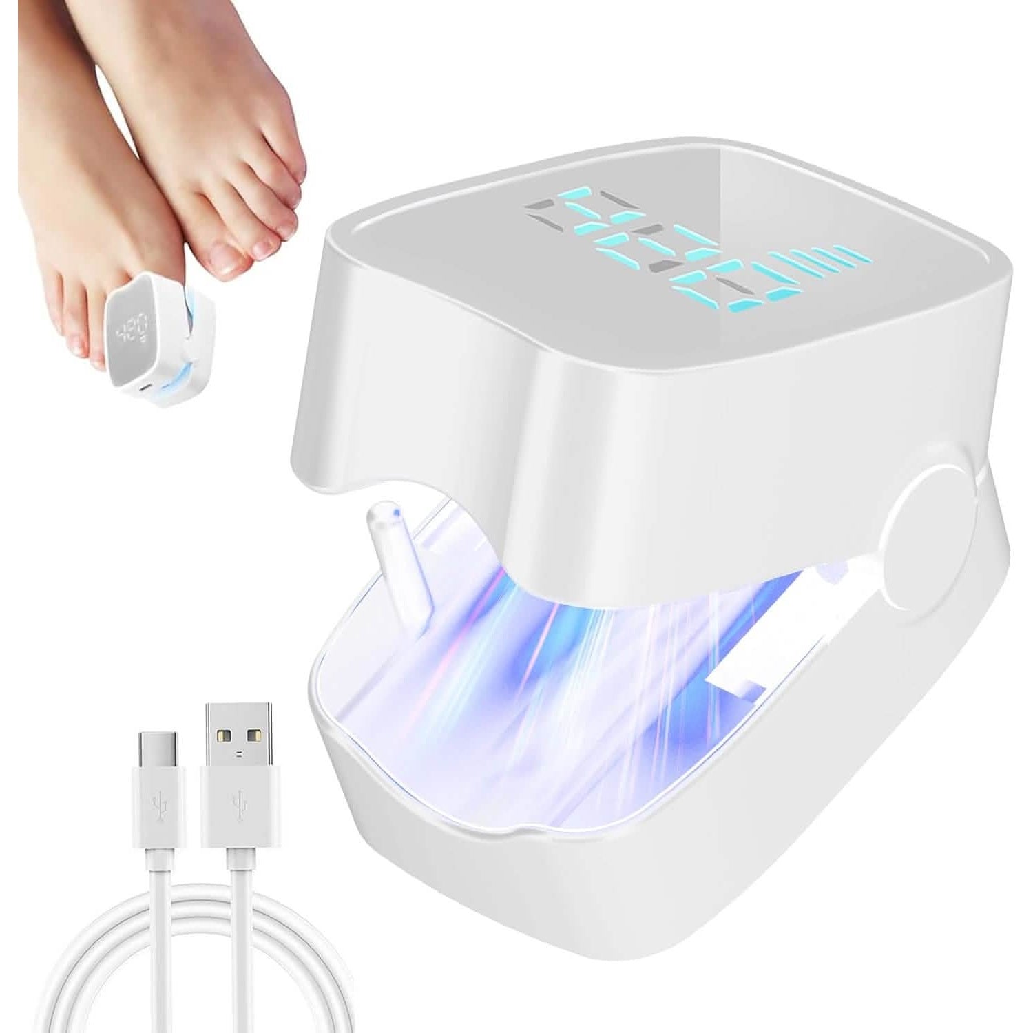 Portable LED Nail Lamp – USB Rechargeable, Quick-Dry, Compact for Manicures & Pedicures DailySale