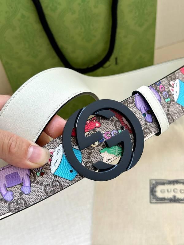 GUCCI Cartoon Print Logo Belt 'Multicolor' Banlieue91