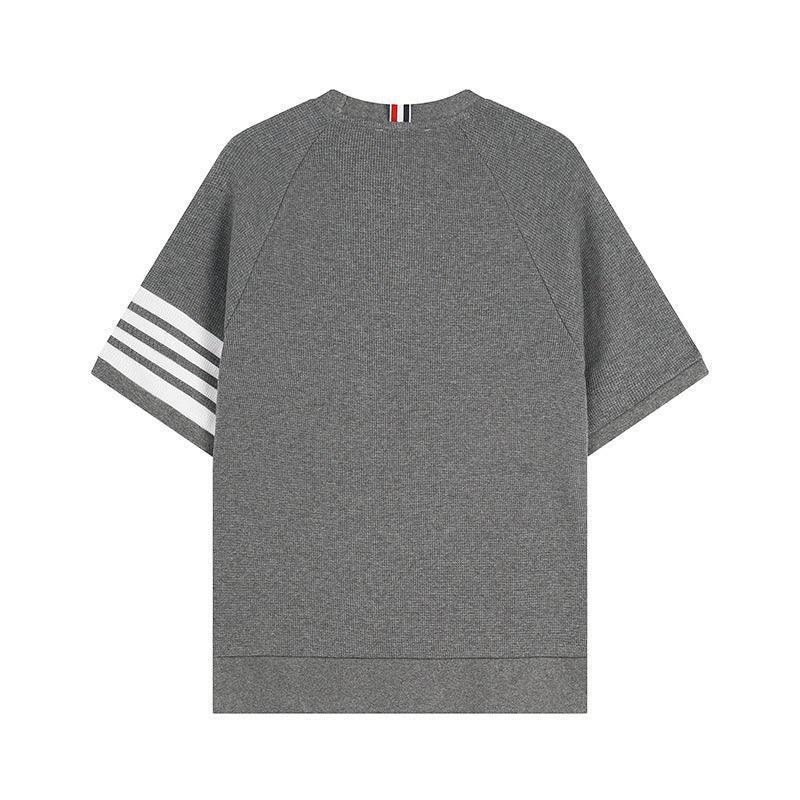 Thom Browne T-Shirt Without Collar 'Grey' Banlieue91