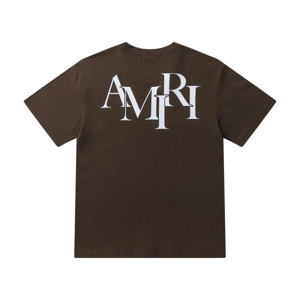Amiri Brown T-Shirt Without Collar Banlieue91