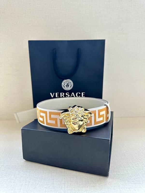 VERSACE La Medusa La Greca Belt 'Beige/White' Banlieue91