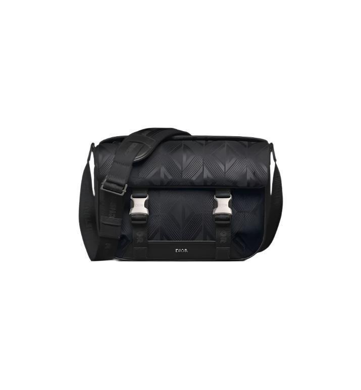 Dior Men Explorer Messenger Bag Black CD Diamond Mirage Ski Capsule Nylon Banlieue91