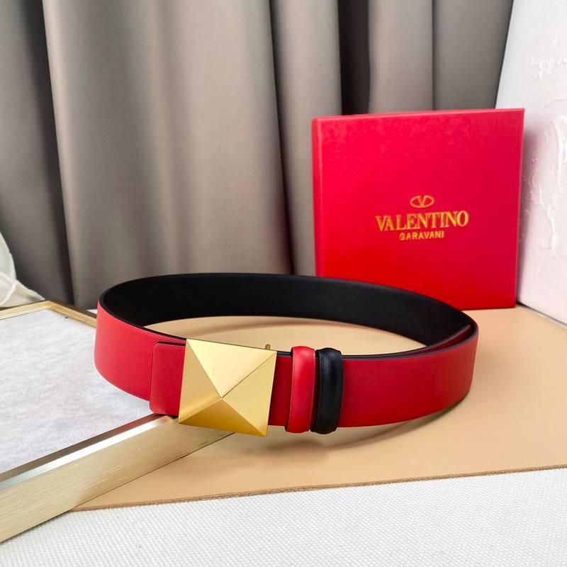 Valentino Garavani One Stud Belt 'Red/Black' Banlieue91
