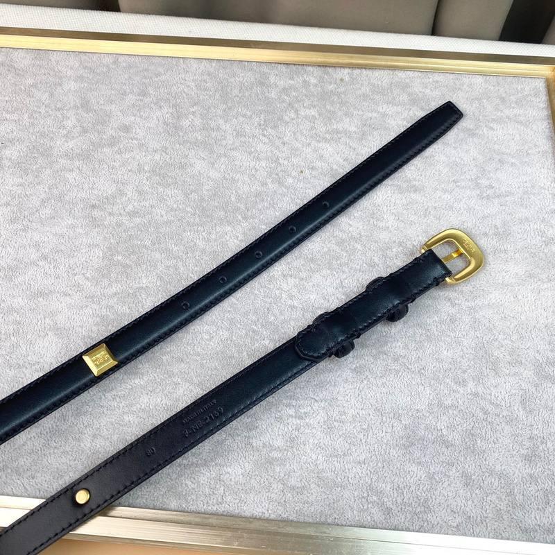 Celine Women Gold Buckle Belt 'Black' Banlieue91