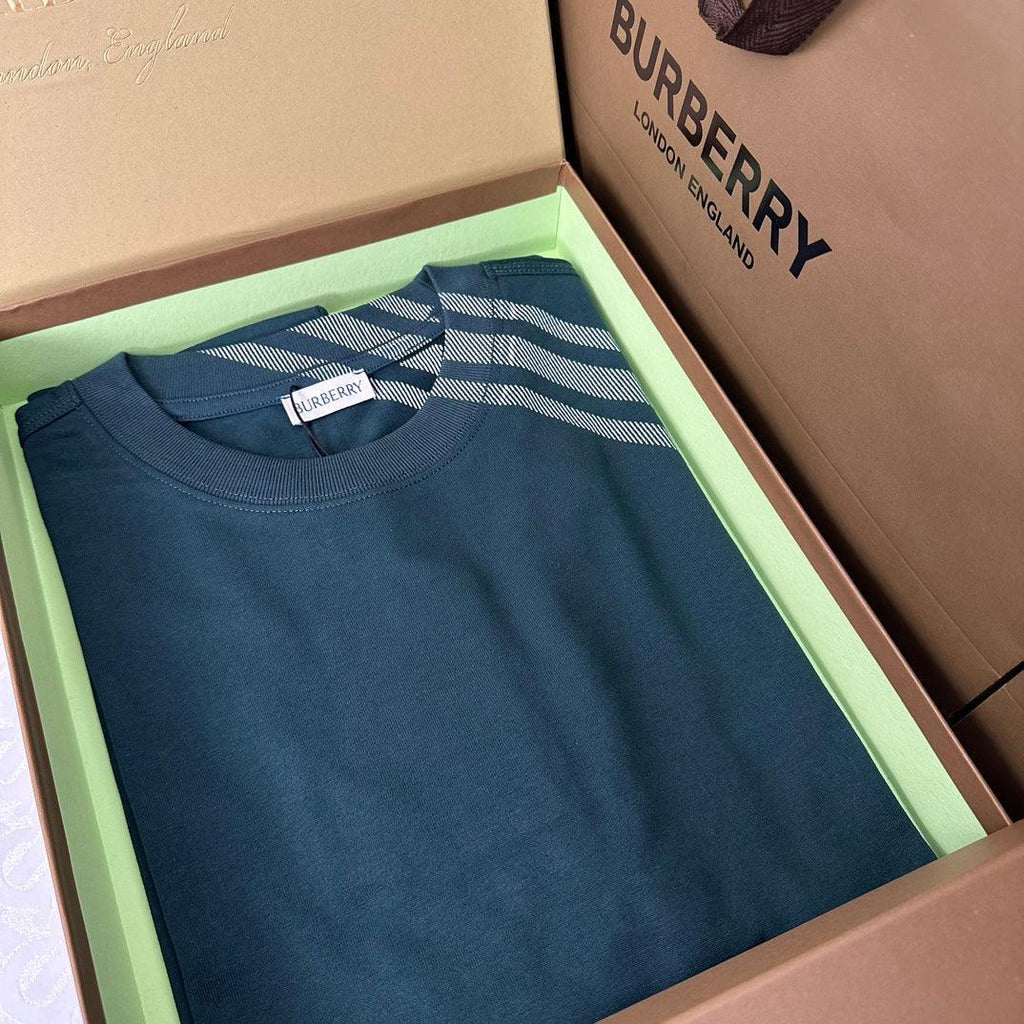 Burberry T-Shirt Without Collar 'Green' Banlieue91