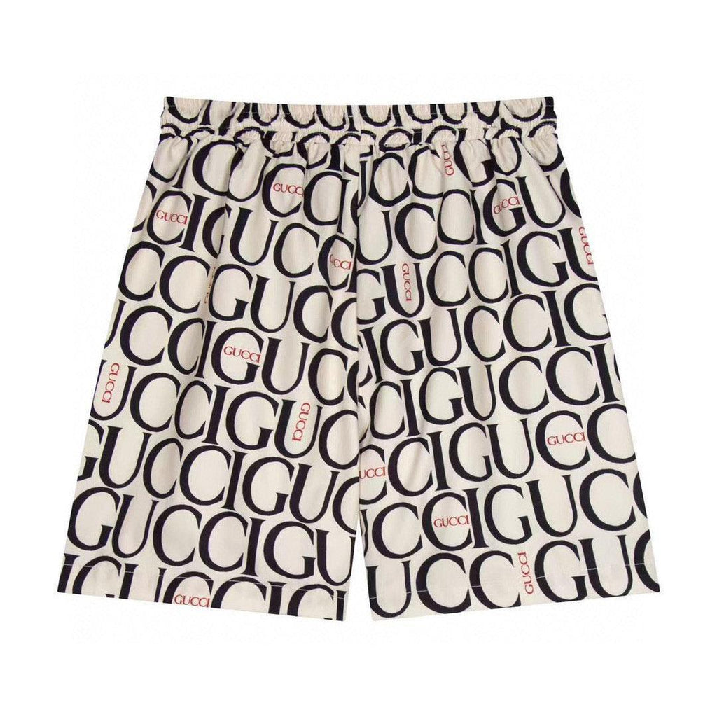 Maxi Gucci Print Fabric Short 'Beige' Banlieue91