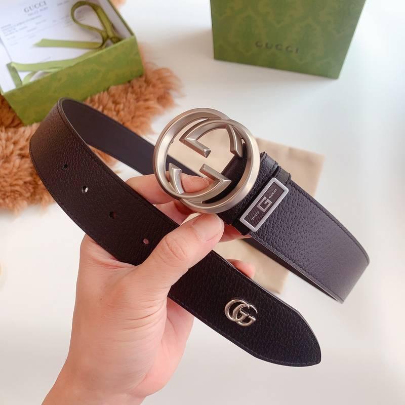 GUCCI Embellished coated-canvas and leather belt 'Black' Banlieue91