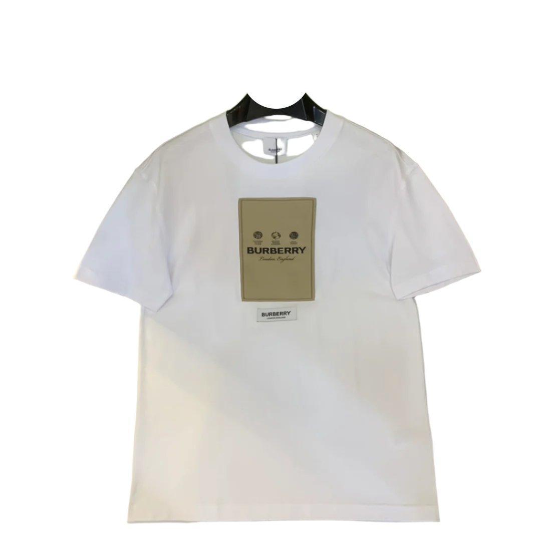 Burberry White T-Shirt Without Collar Banlieue91