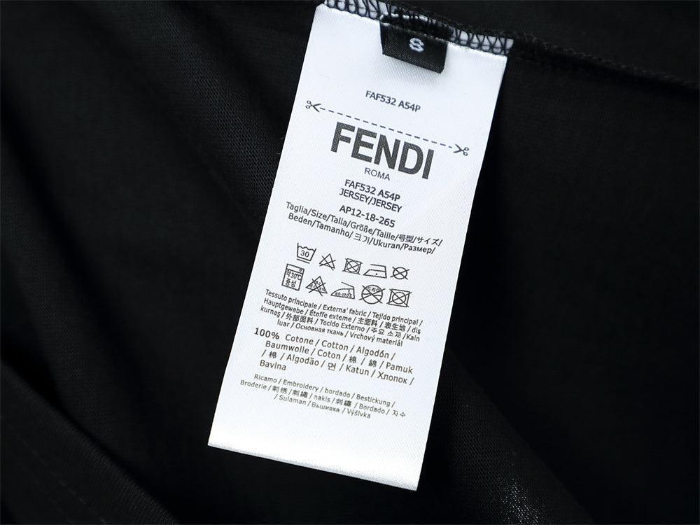 Fendi T-Shirt without Collar 'Black' Banlieue91