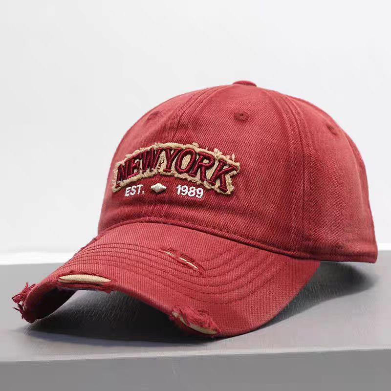 Embroidered Letter Denim Baseball Cap – Soft Crown FitiqueFit