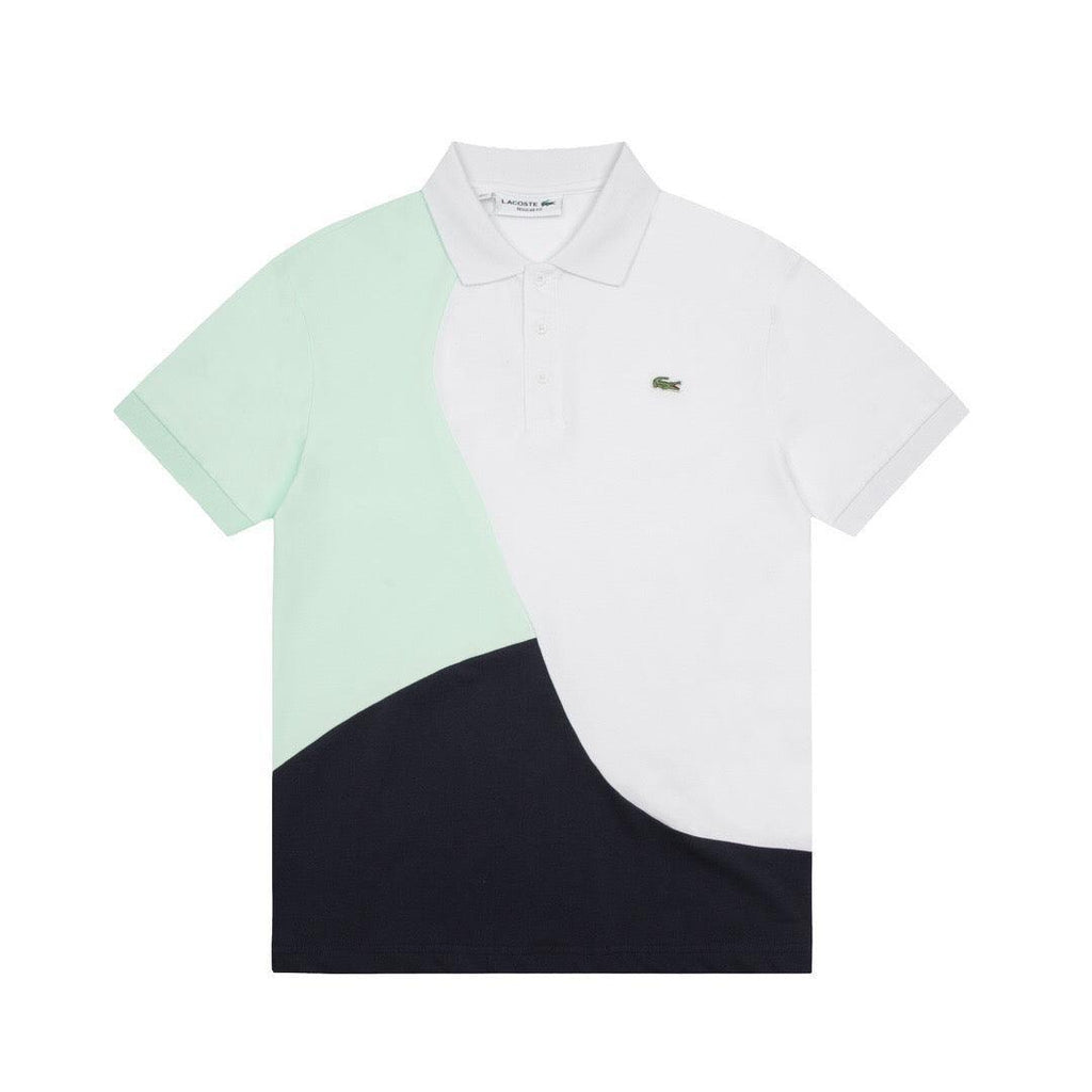Lacoste T-Shirt with Collar 'White-Black-Green' Banlieue91