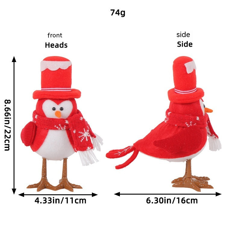 Jingchen Christmas Luminous Bird Christmas Gift Table Decorative Ornaments FLIPSTYLEZLLC
