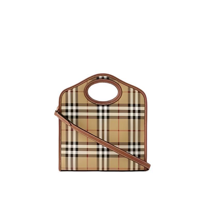 Burberry check-patterned mini tote bag