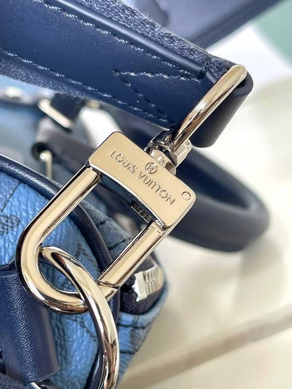 Louis Vuitton Speedy Bandoulière 35 Blue Canvas Handbag Banlieue91