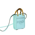 Fendi  Vitello King Plexiglass Logo Embossed Mini Fendi Sunshine Shopper Tote Banlieue91
