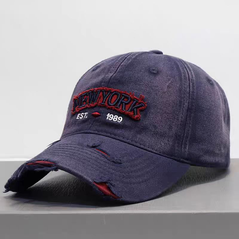 Embroidered Letter Denim Baseball Cap – Soft Crown FitiqueFit