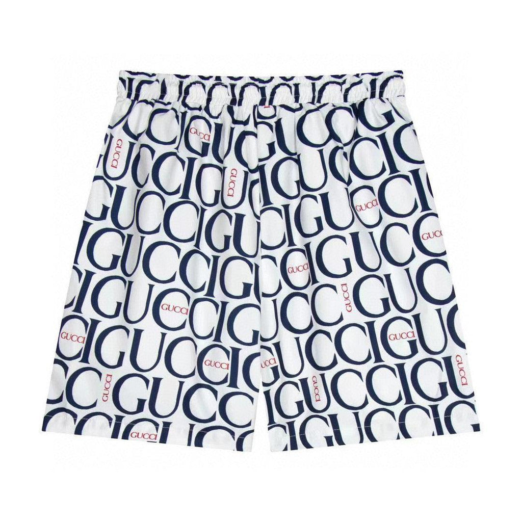 Maxi Gucci Print Fabric Short 'Blue' Banlieue91