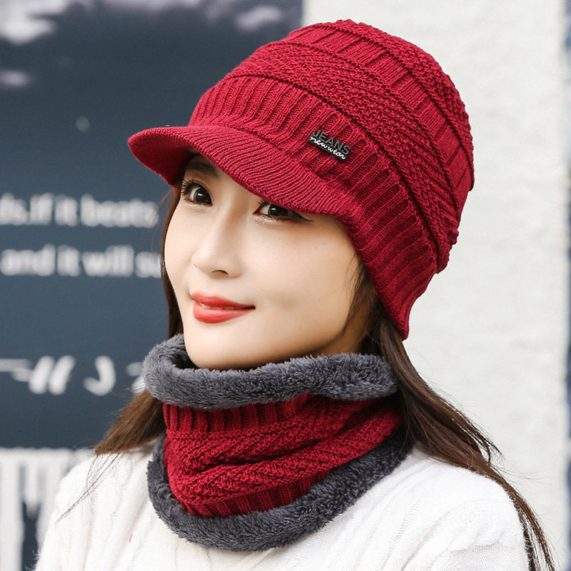 Women’s Fleece-Lined Knit Wool Cap | Winter Warm Hat FitiqueFit