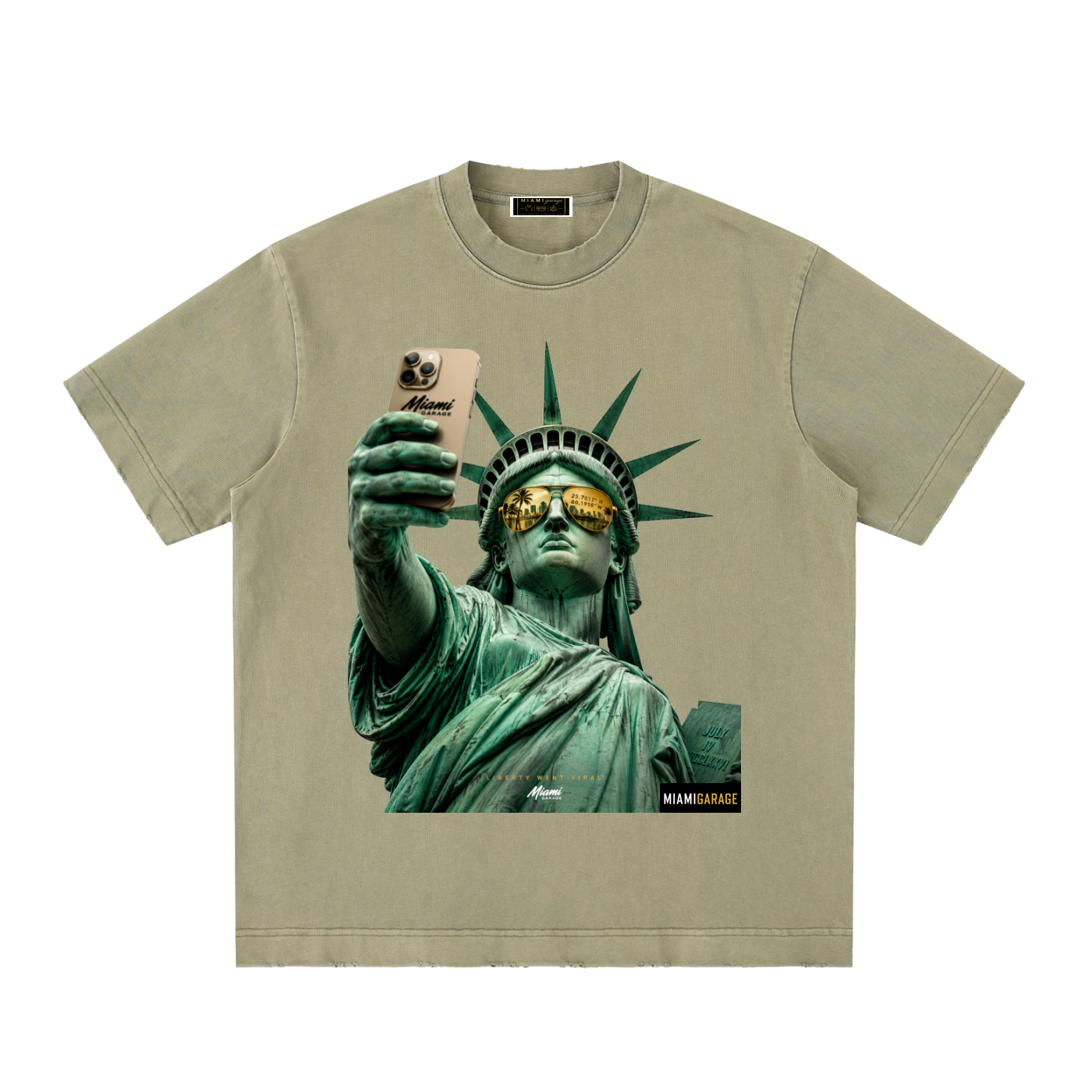 Heavyweight Vintage Washed Frayed T-Shirt